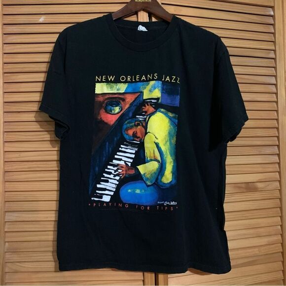 Vintage 1994 New Orleans Jazz Graphic T-shirt Margaret Slade